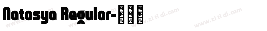 Natasya Regular字体转换